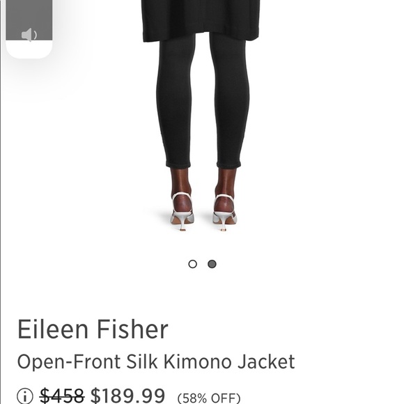 Eileen Fisher Loden Green M EUC washable Silk Cardigan - Picture 4 of 9